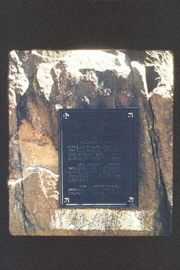 Separation Rapids; plaque