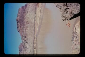Landing below Spanish Bottom