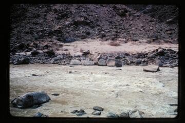 Rapid no. 21, fan at Calf Canyon