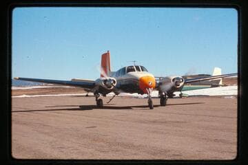 State of Utah plane, airstrip at Blanding