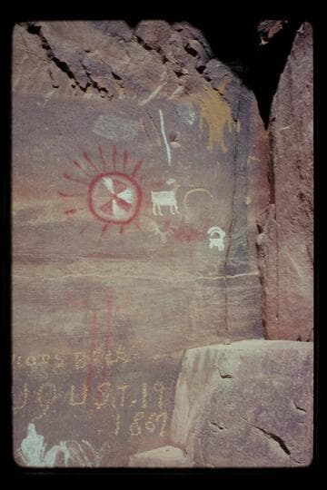 Inscription; Nine Mile Canyon