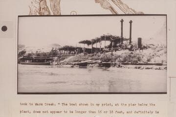 The power plant for the operations of the American Placer Corporation; Lees Ferry