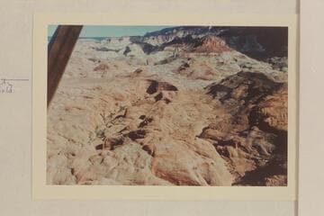 Small drainage heading in caves north of Butte 5014.  Butte 6069 is upper right