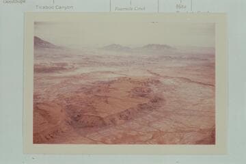 From Hall Creek northeast to the slope of Mt. Hillers at left, Mt. Holmes at centger and Mt. Ellsworth