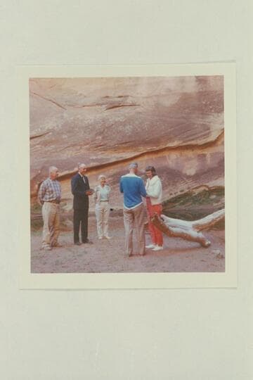 Bering Monroe, Bills Wells and Barbara Monroe watch Harry Aleson place the ring on Dorothy's finger at the ceremony in The Chapel