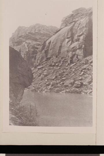 "Views on the Colorado River," Glen Canon Series.  No. 138.  Sandstone Cliff