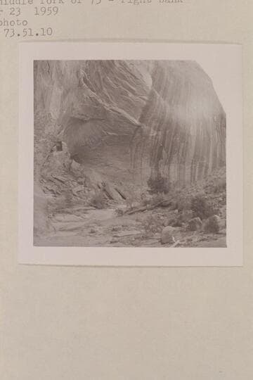 Cave in middle fork of 73, right bank