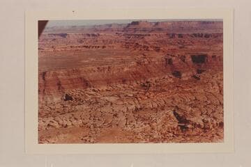 North northwest from east of Cataract Canyon.  Junction Butte is upper center.  Candlestick Tower is quarter left at upper margin