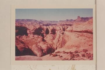 Across Anasazi Canyon and down Glen Canyon from east of joint and north of Lehi Canyon