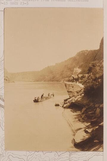 Survey of Sentinel Rock Dam Site?