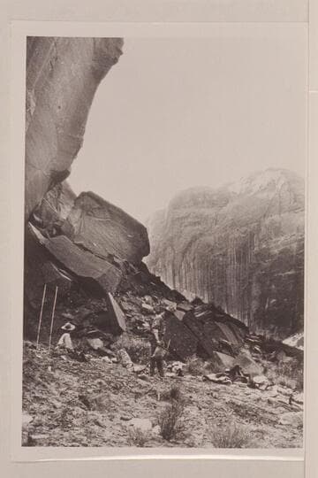 Townsend party camped under Rainbow Bridge