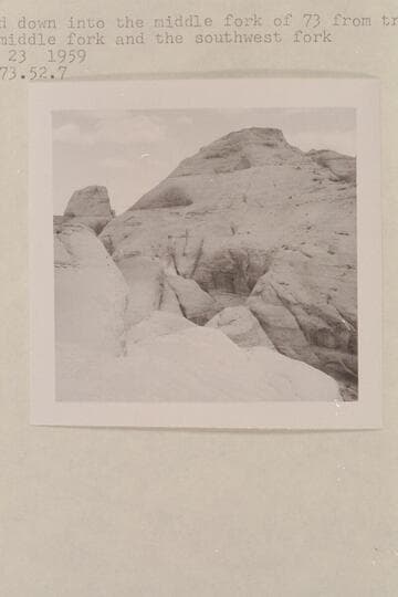 Across and down into the middle fork of 73 from trail between the middle fork and the southwest fork