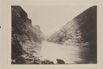 Up river from Mile 110.7.  Two miles below Shinumo Creek