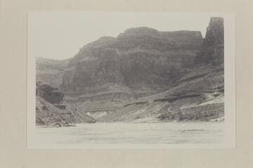 Upstream at foot of Forster Rapid, Mile 123.  Approximate gauge:  75,000 cfs