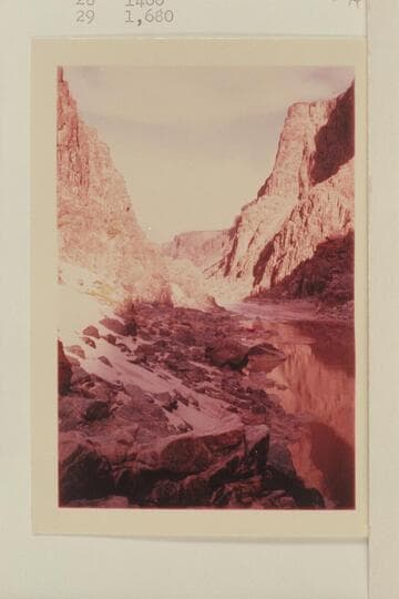 Down river from above camp at Mile 231.75