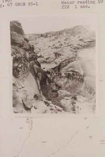 Fall in Bowns Canyon, Mile 95.5, Glen Canyon