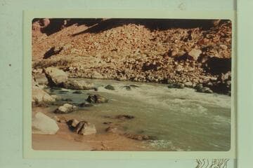 Up into 24 Mile Rapid from Mile 24.2, right bank