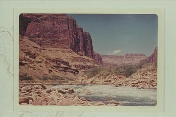 Upriver at the head of Kwagunt Rapid
