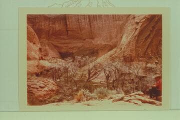 Becky at the rock slide