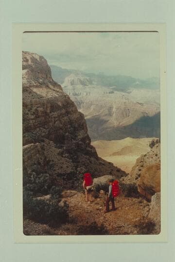 Descending through Redwall at Tributary to Cardenas Creek