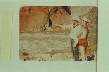 Hudson and Marston selecting a course through Hance Rapid