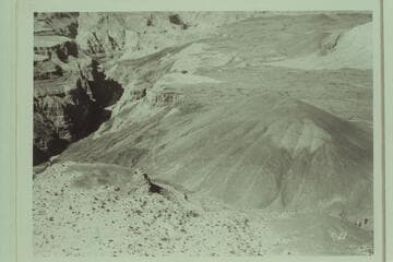 Vulcan's Throne at foot of Tuweap Lava Flows which dammed the Canyon