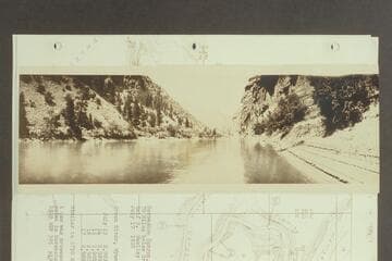 Horseshoe Canyon above dam site, 70 miles below Green River, Wyoming