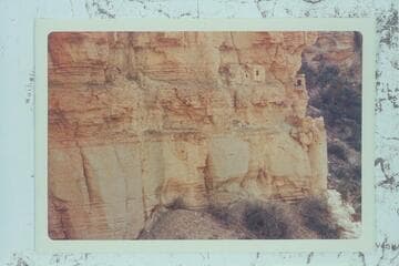 Cliff ruins (found in 1927-1928) south of Cheyava Falls about 1/2 mile