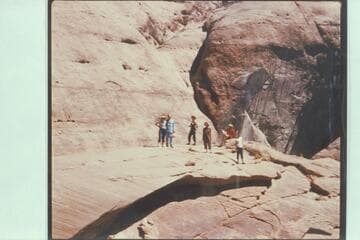 Top of Rainbow Bridge; Glen Canyon party