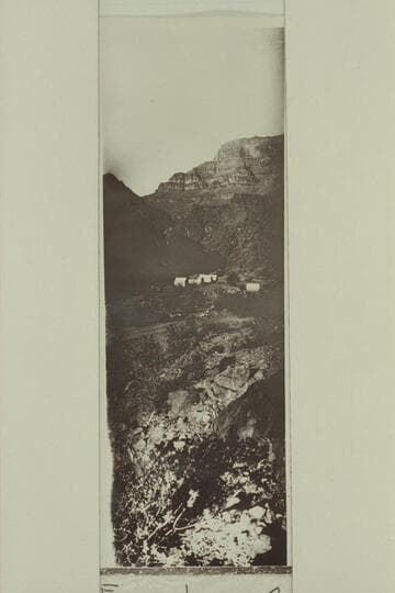 Drillers camp at mouth of Diamond Camp at time of the investigation of the Girand damsites