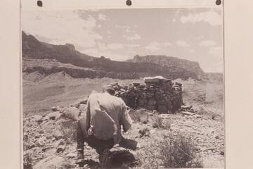 Bill Beer photographs the ruin overlooking Cardenas Creek