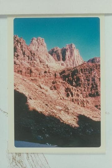 Possible climbing route below 22 Mile Wash