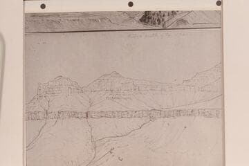 Ridge south of Lava Canon.  Copy of original sketch by B. L. Young