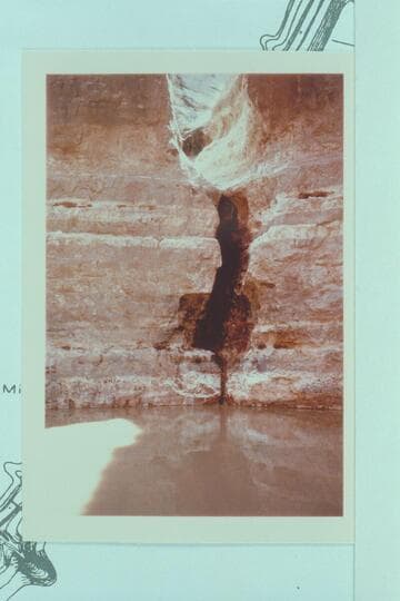 Plunge pool at mouth of Tiger Wash.  Head of boulder fan at 27 Mile Rapid.  Mile 26.7