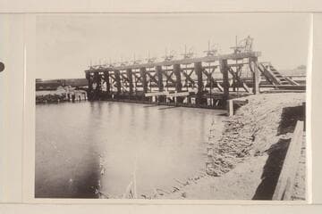 Headgate at Sharp's--the point where the water is distributed into the canals of the Imperial region