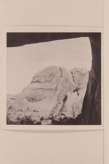 Out from cave in Surprise Valley below the trail to Rainbow Bridge