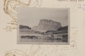 Butte northwest of the end of Steer Mesa from Mile 34.6