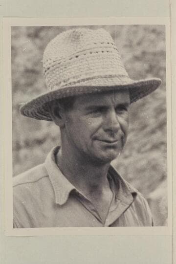 Frank Wright at Diamond Creek in the Grand Canyon during his first traverse
