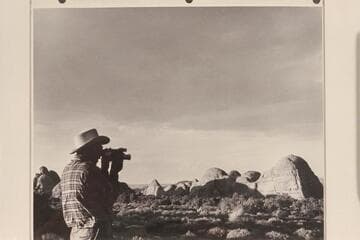 F. E. Masland photographs the domes en route to Hawkeye Arch