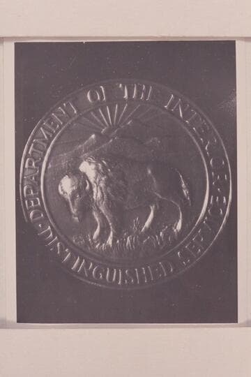 Medal of the Department of the Interior presented to Rod Sanderson for bravery; Washington D. C