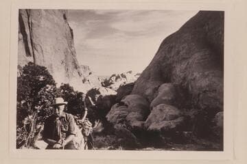 Masland and Christy Turner riding out of Surprise Valley toward Rainbow Bridge