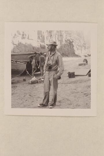 Jim Algar waiting out the eternal repairs.  National Canyon