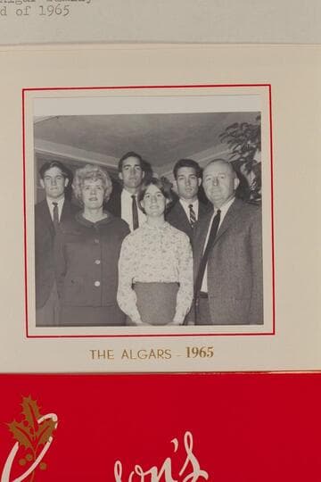 The Jim Algar family.  Xmas card of 1965