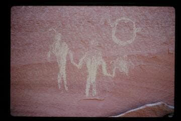 Mud paintings in amphitheater
