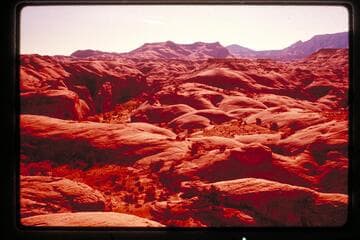 Nasja Creek and Cha Butte from west of Nasja Creek