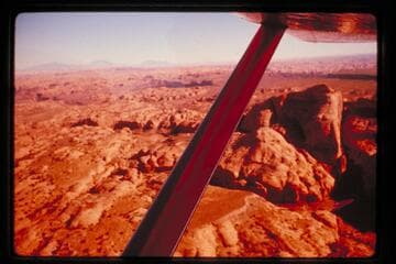 Across Bald Rock Canyon to mouth of Cha Canyon