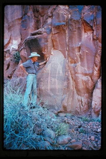 Glyphs, mouth of Wilson Canyon