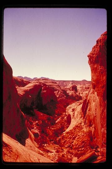 Trail north of Cha Butte between Bald Rock and Cha Canyons