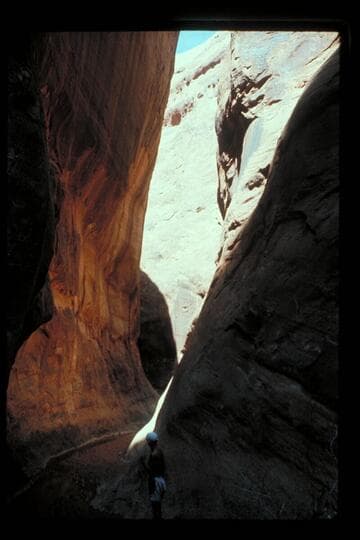 Down into canyon from fault