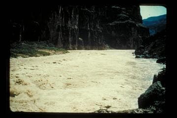 Lower end of Vulcan; boat beyond point